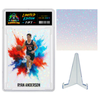 Custom Holographic Card Slabbed Case with Topper Certificate & Premium Stand - Shattered Glass Holographic